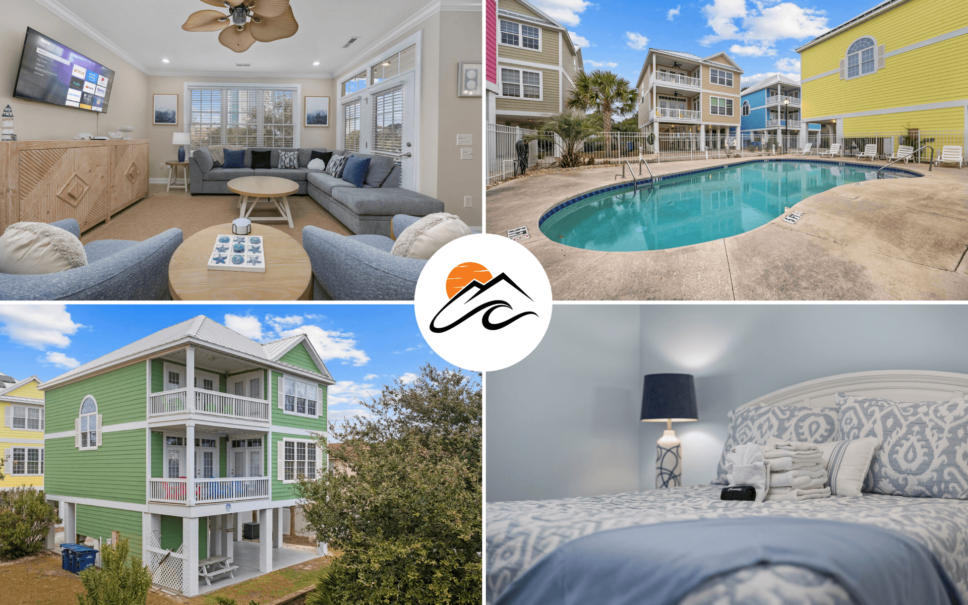 Sand Dollar vacation rental exterior — 4 bedroom beach house in Myrtle Beach SC